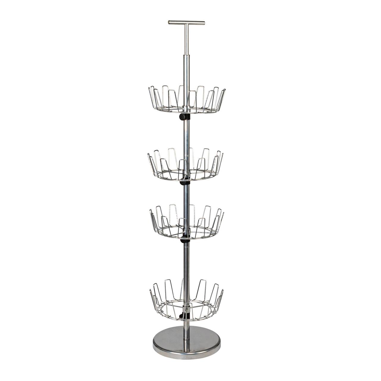 Household Essentials 4-Tier Revolving Shoe Tree